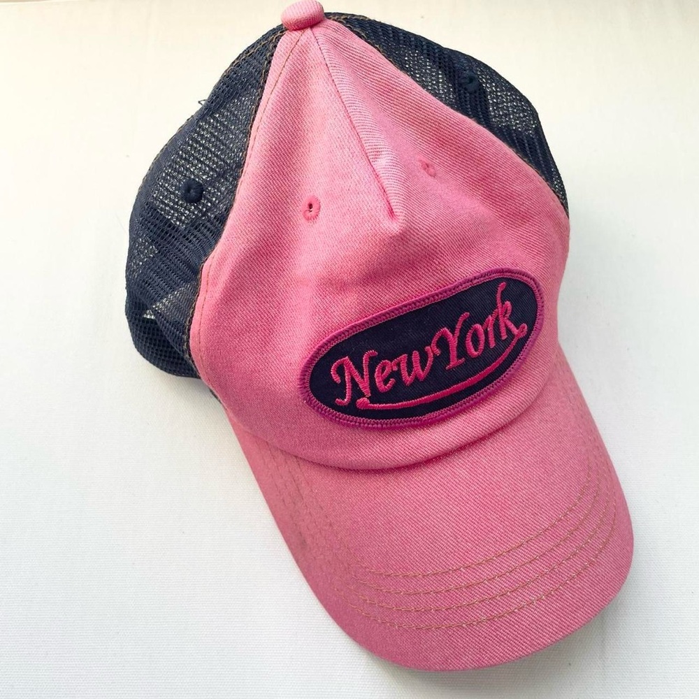 Pink and Black New York Cap